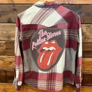 The Rolling Stones One-of-a-Kind Vintage Levi’s MadAndie Custom Unisex Flannel